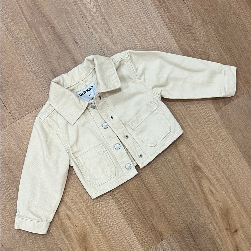 Old Navy Kids Beige Jean Jacket